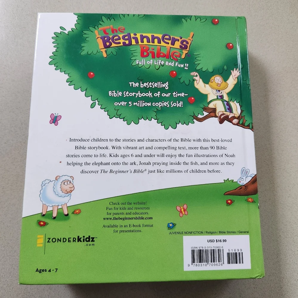 The Beginner's Bible for Kids Hardcover by Zondervan - Picture 2 of 10